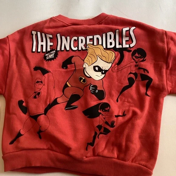 Zara Vibrant Red The Incredibles sweatshirt - Picture 9 of 11